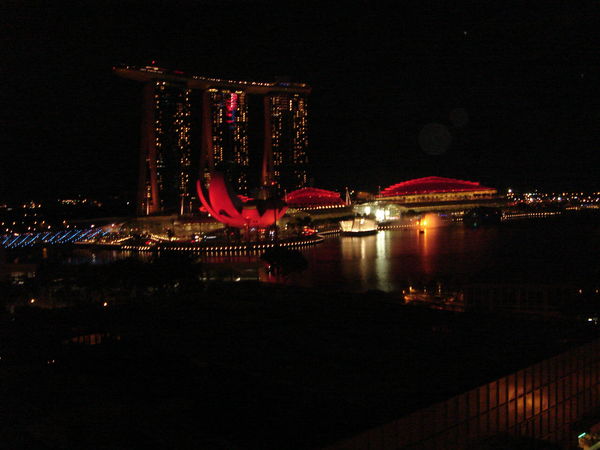 Marina Bay at night...