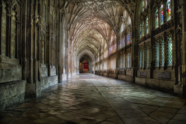 The Cloisters at Gloucester Cathedral...