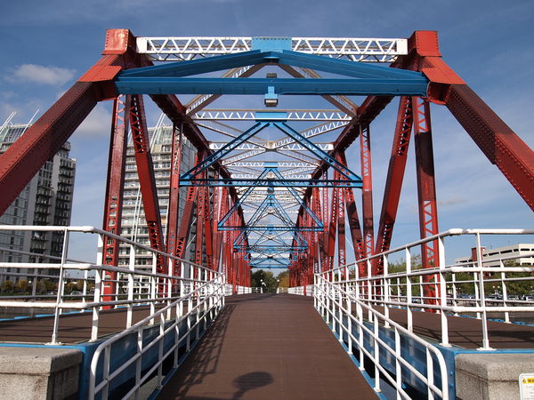 Swing Bridge at Salford Quays UK...