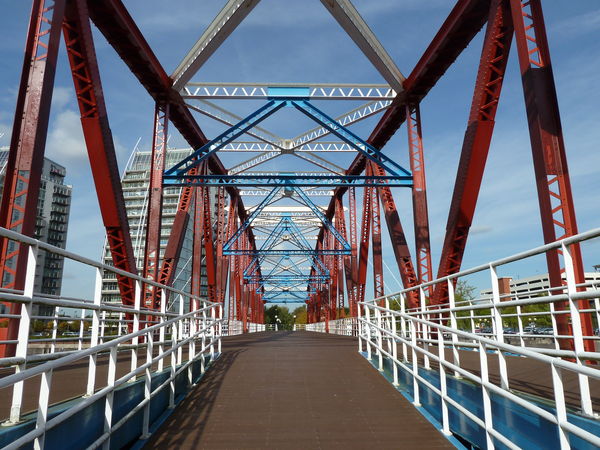 Salford Quays UK Swing Bridge...