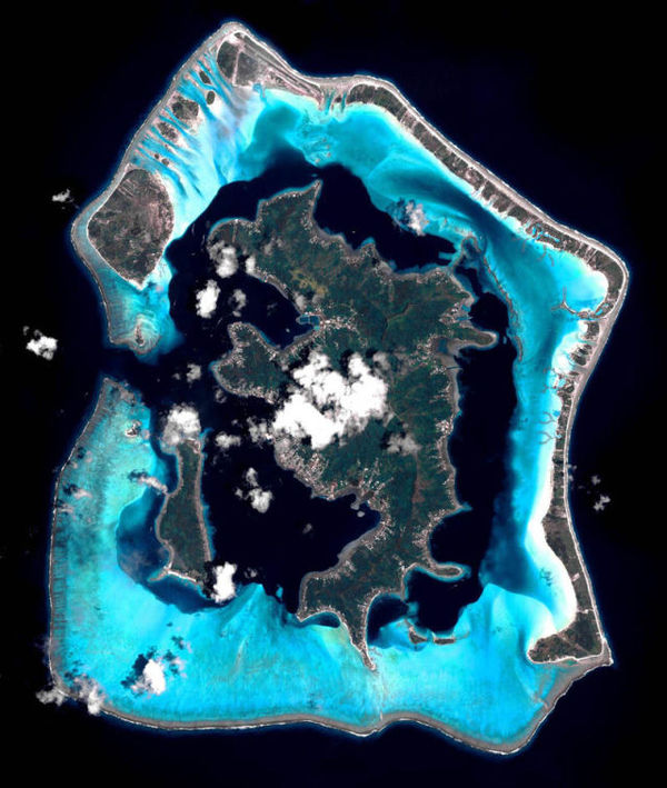 Bora Bora from space...