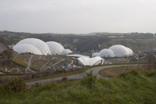 View of the early Eden Project...