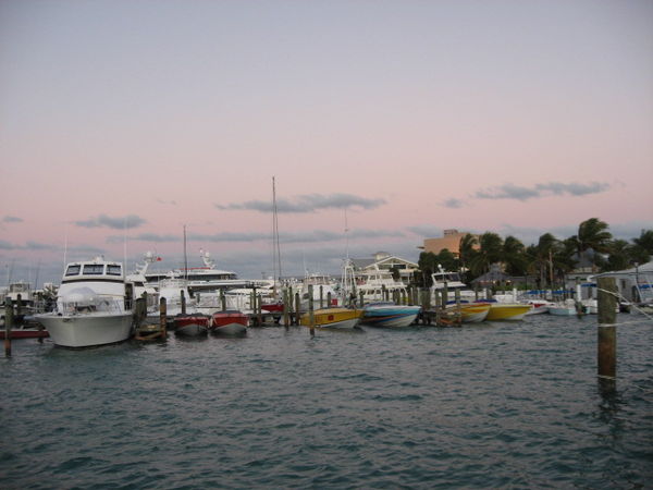 Twilight in a Key West harbor....