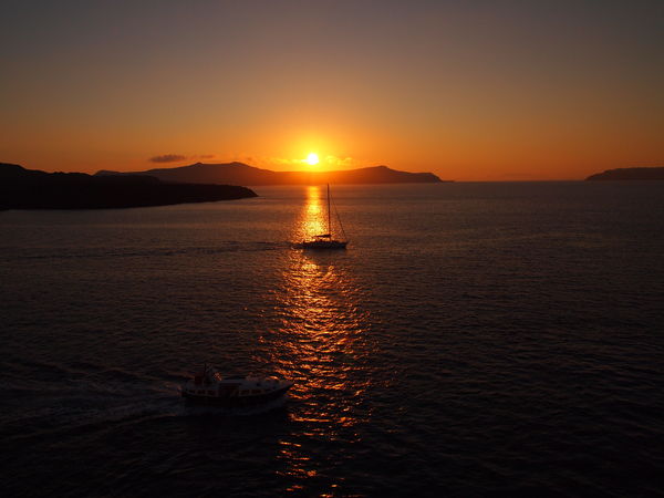 Santorini sunset, below the water is Atlantis...