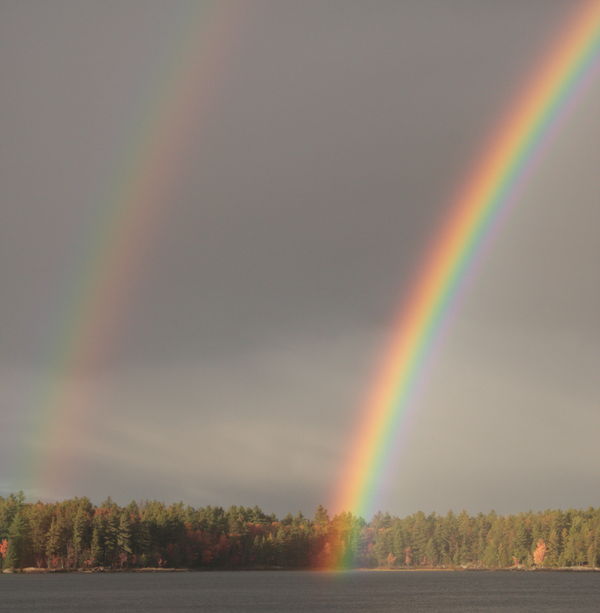 Then a fantastic double Rainbow...