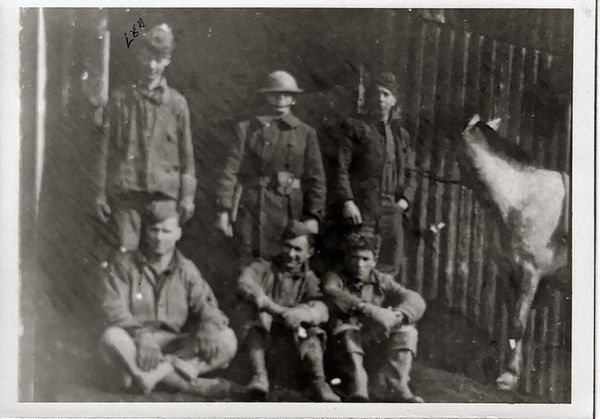 My Granddaddy (back row L) Army WWI...