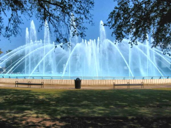 Friendship Fountain downtown Jacksonville, FL....