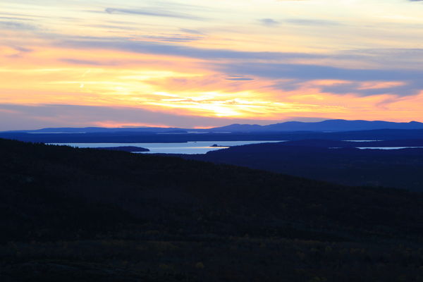 Sunset from atop Cadillac Mountain...