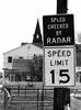 This speed sign is posted on Tangier Island, VA, w...