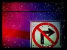 No Right Turn [As a passenger in car on a recent r...