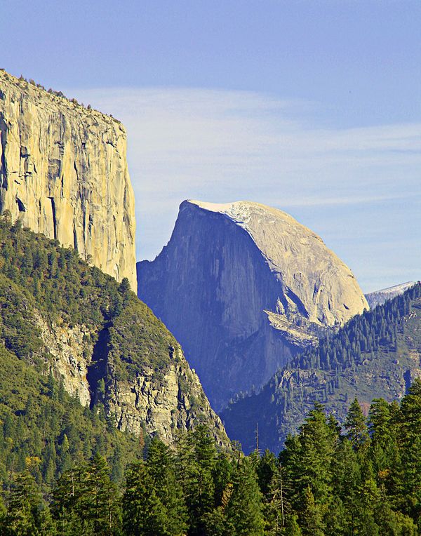 A more classic view of Half Dome...
