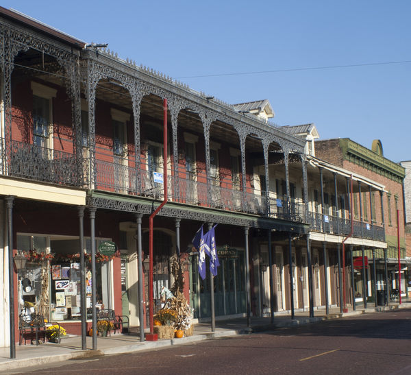 Natchitoches, LA Downtown shops. Natchitoches, LA...