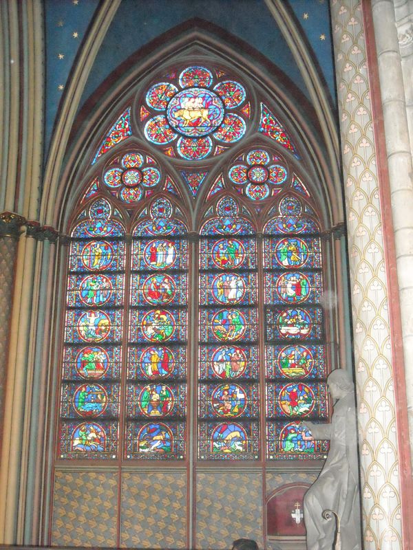 Notre Dame cathedral beautiful window...