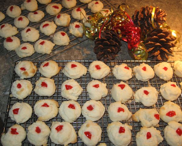 shortbread cookies fresh from the oven...
