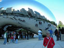 Self  in action, reflected in the Bean, Chicargo...