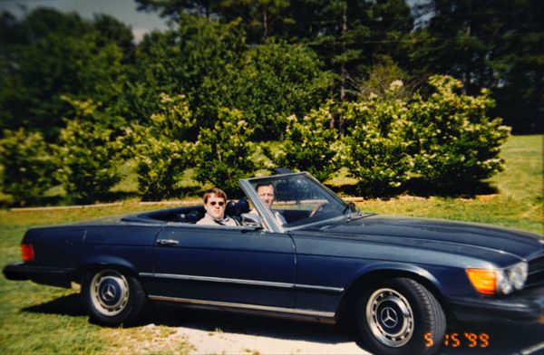 Taken today - My husband and son in our classic '7...