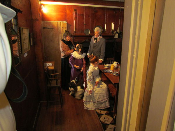 Photo taken in his old house with characters from ...