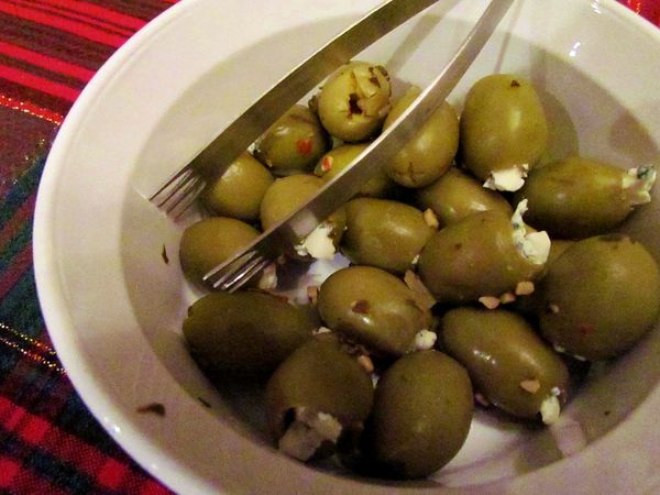 stuffed olives...