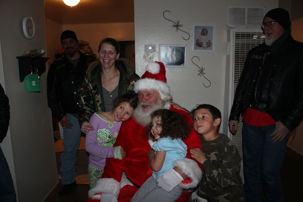 Santa and our adopted family...