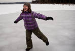 Pure Joy!  The Lake is icing over!...