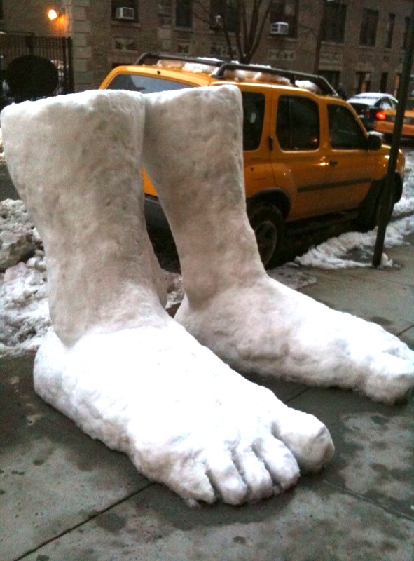 We have two feet already!...