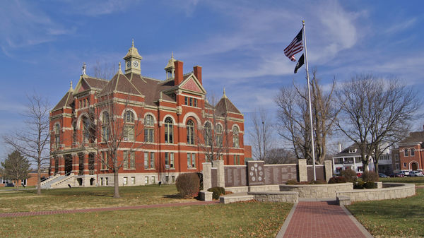 Franklin County Kansas Courthouse (Sony in camera ...
