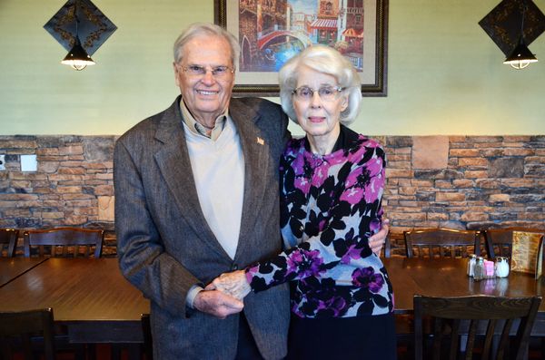 My Mom & Dad, taken at a local Restaurant on the o...