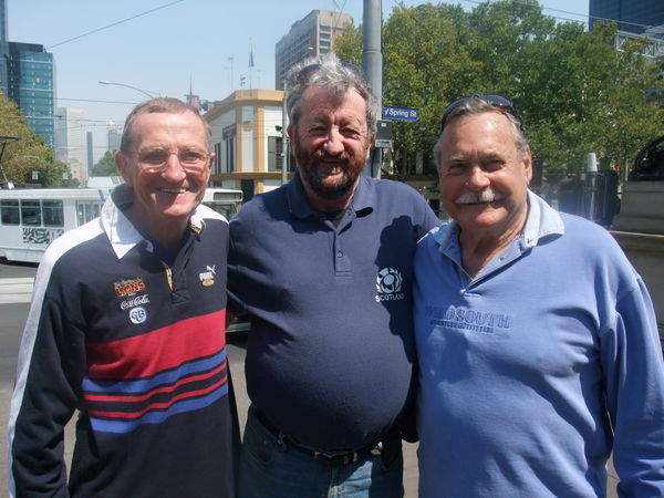 three great blokes! aussie legends...