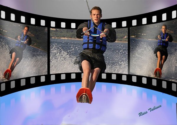 Water skiing in 3D...