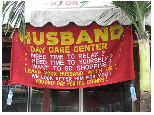 Husband's Daycare...