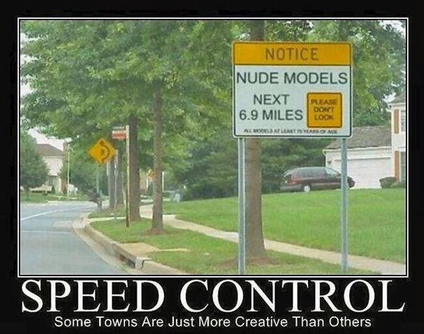 Another Speed Control Sign...