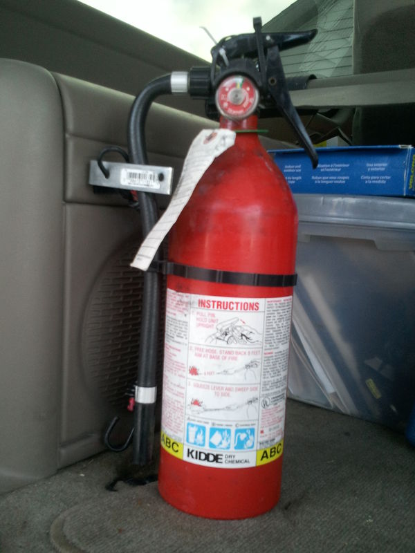 Fire extinguisher in my truck...