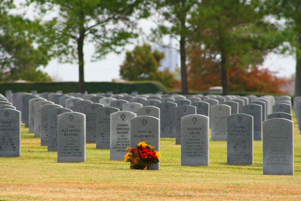 Photo taken @ The Veteran's Memorial Cemetery in H...