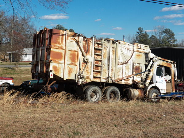 I bet this old truck transported a lot of trash in...