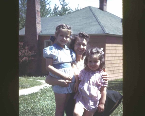 My mom and sister and me...