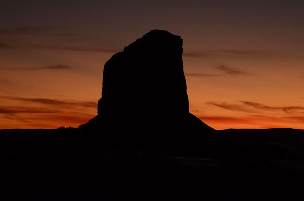 Sunset at Monument Valley...