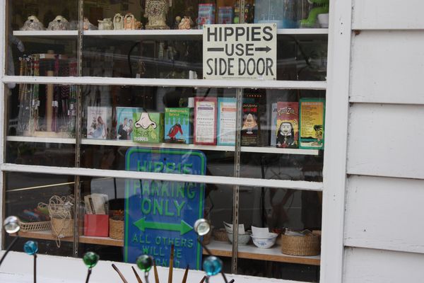 Sign in shop window in Door County, Wisconsin(phot...