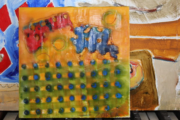 an encaustic painting I did...