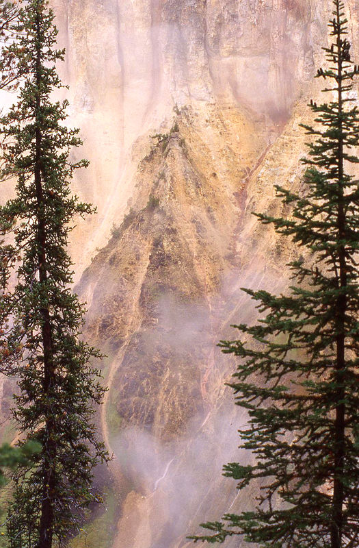Far Canyon wall in the mist...