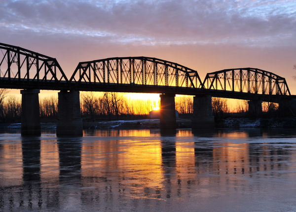 Railroad Bridge over Missouri River...
