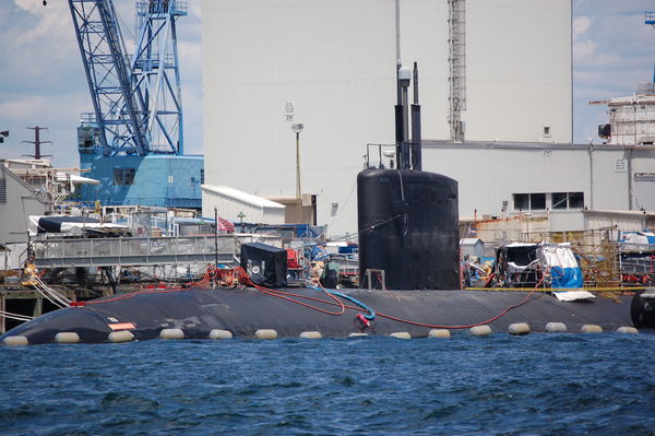 Nuclear Sub at the Portsmouth Naval Shipyard...
