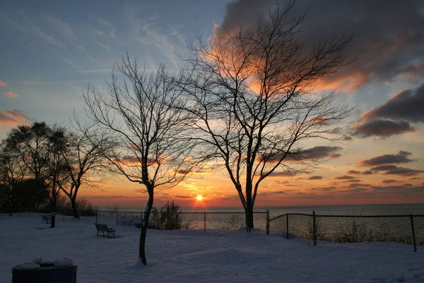 Lake MI sunset...