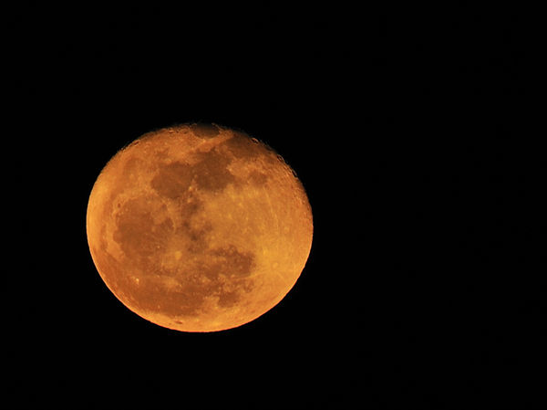 Orange moon...