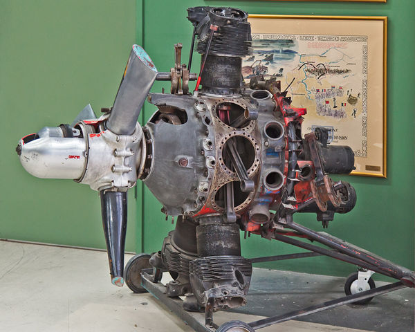 Old Rotary Motor, Palm Springs Air Museum, 2012:  ...