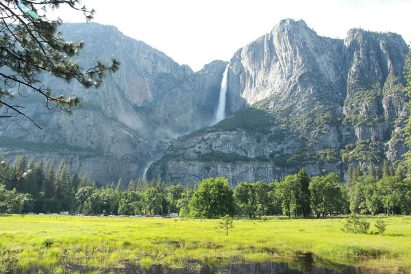 Upper and lower Yosemite Falls...