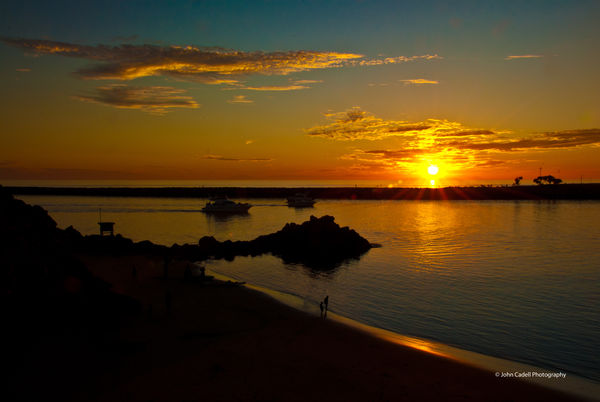 Sunset - Corona del Mar California - © John Cadell...