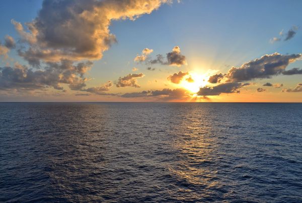 1st Sunrise of the Cruise...