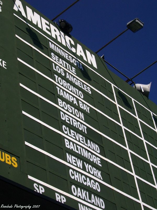 Last manual scoreboard in MLB...