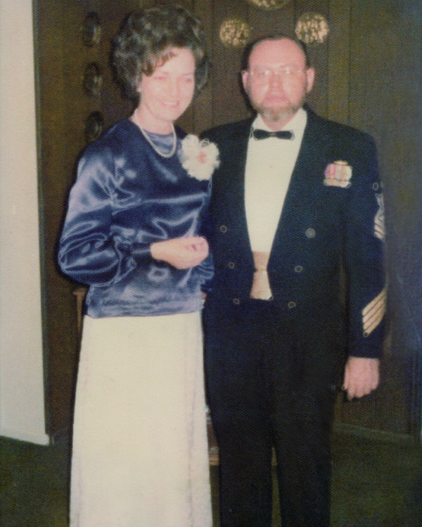 MCPO Bob Bessey and wife Jean Navy birthday 1973...