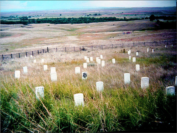 Battle of the Little Bighorn, Montana...the black ...